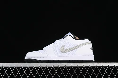 All categories Air Jordan Jordan series basketball shoes Air Jordan 1 Low Air Jordan 1 Low AJ1 Joe 1 mesh white low-top retro basketball shoes 338145-110